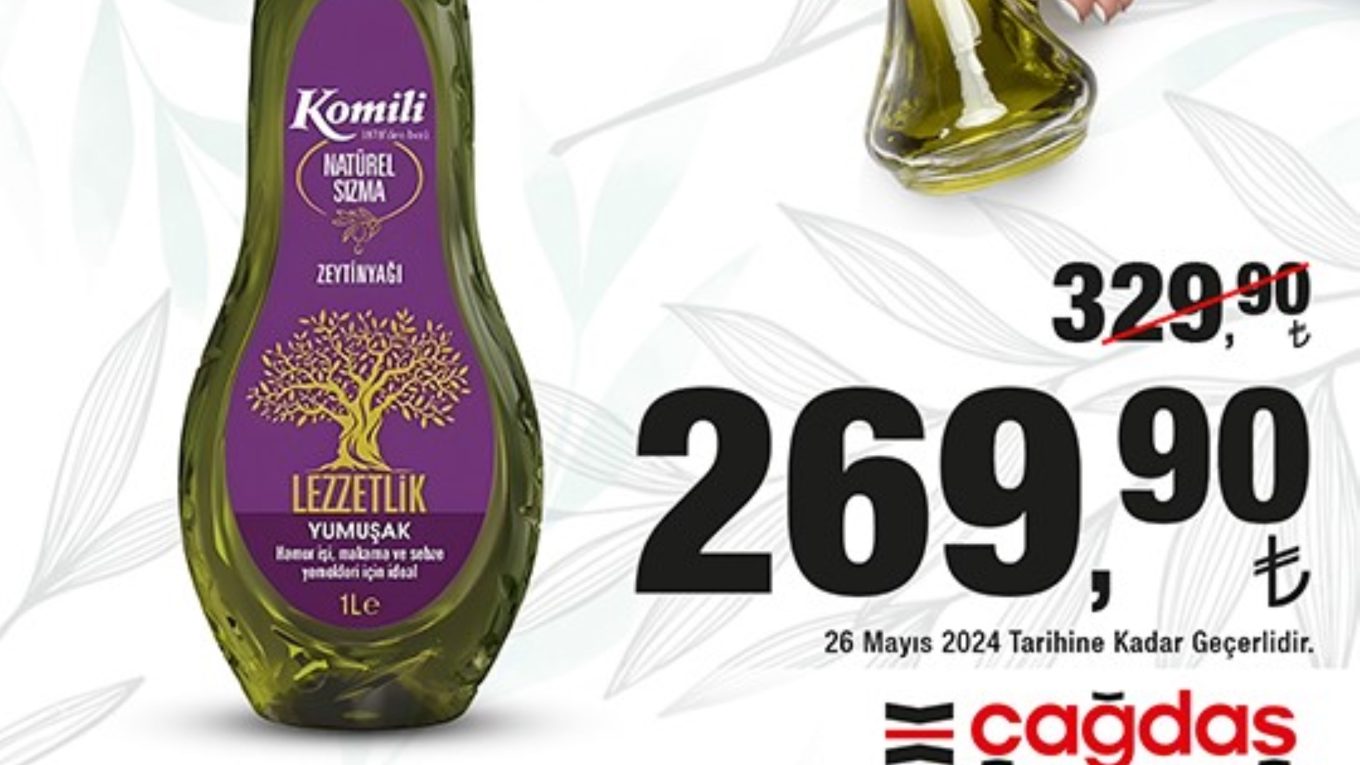 Çağdaş Market Komili Zeytinyağı Fiyatı